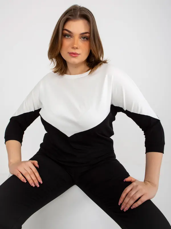 RELEVANCE Blouse-RV-BZ-8462.40P-white-black