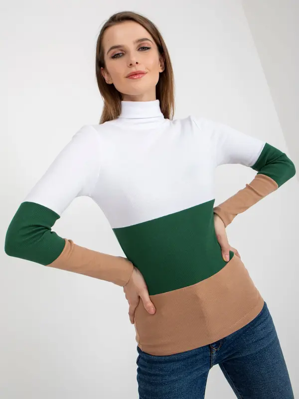 RELEVANCE Blouse-RV-BZ-8465-1.08P-white-green