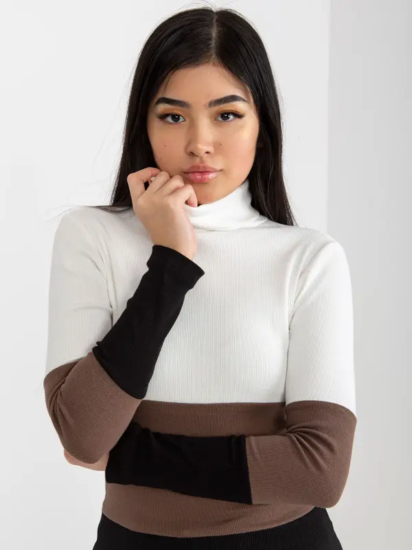 RUE PARIS Blouse-RV-BZ-8465.51-white-black