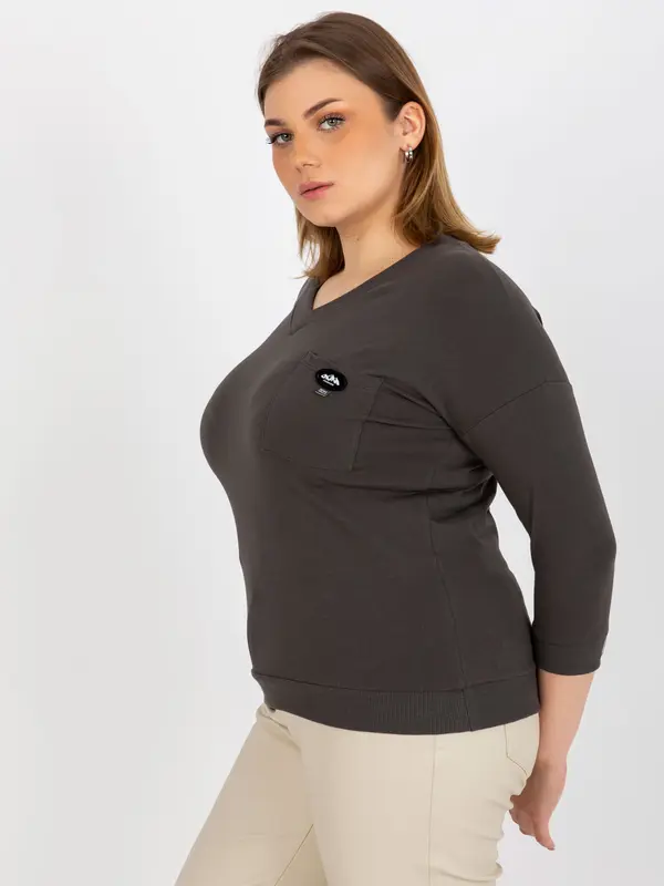 RELEVANCE Blouse-RV-BZ-8475.81-dark khaki