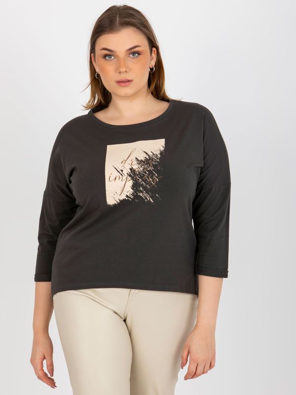 RELEVANCE Blouse-RV-BZ-8484.15P-dark khaki