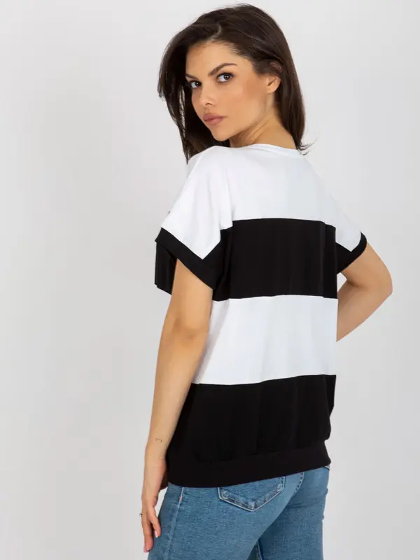 RELEVANCE Blouse-RV-BZ-8640.36X-white-black