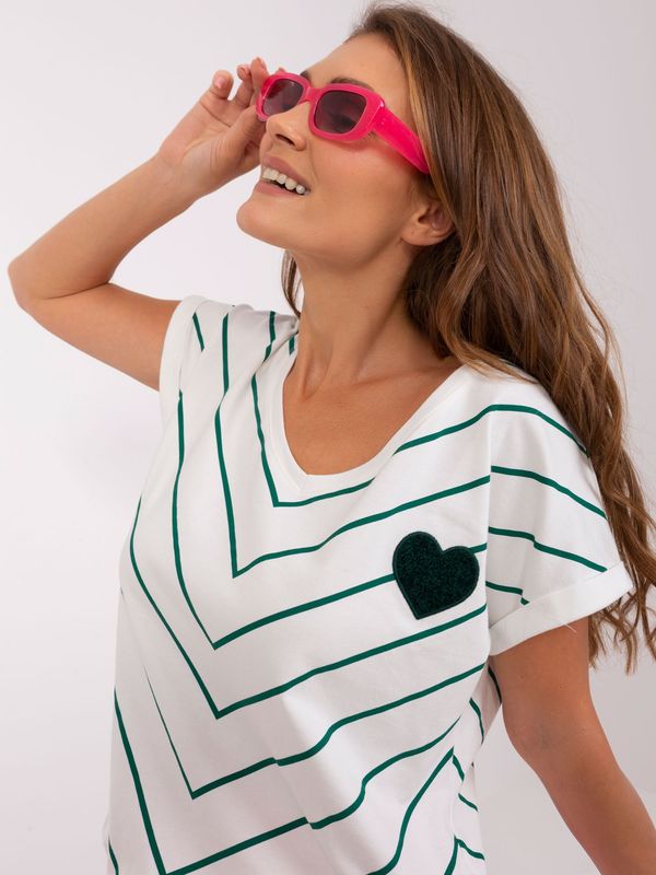 RELEVANCE Blouse-RV-BZ-8643.75-white-green