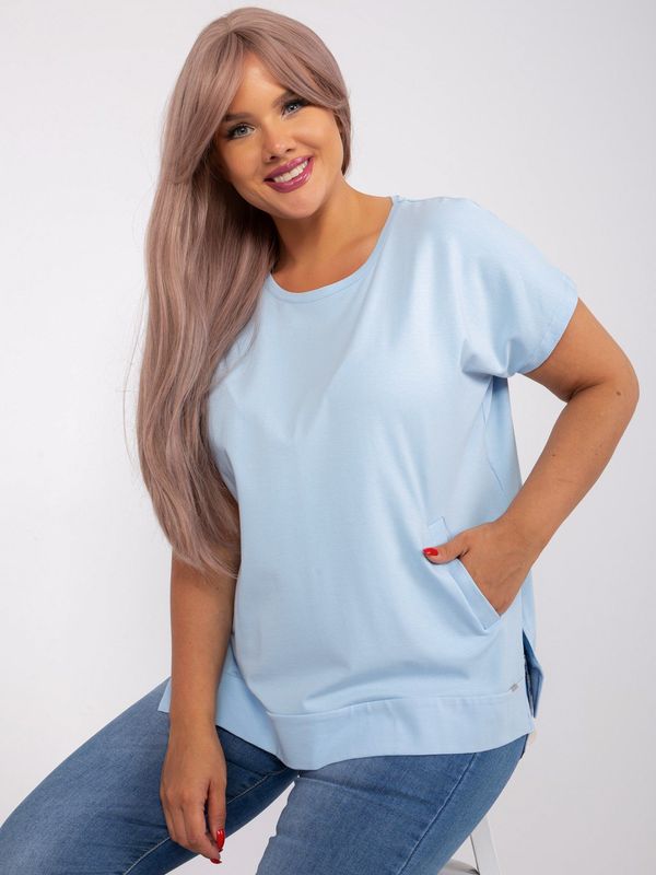 RELEVANCE Blouse-RV-BZ-8854.06-light blue