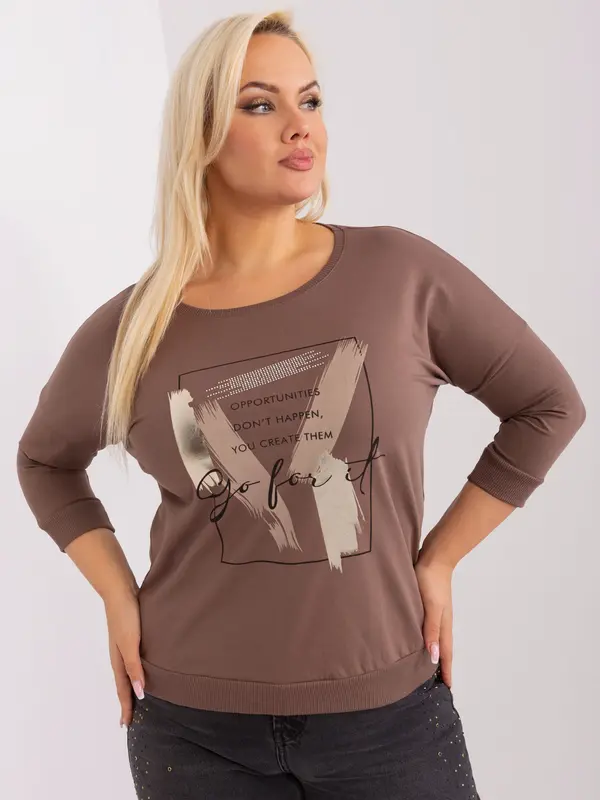 RELEVANCE Blouse-RV-BZ-8981.31P-brown