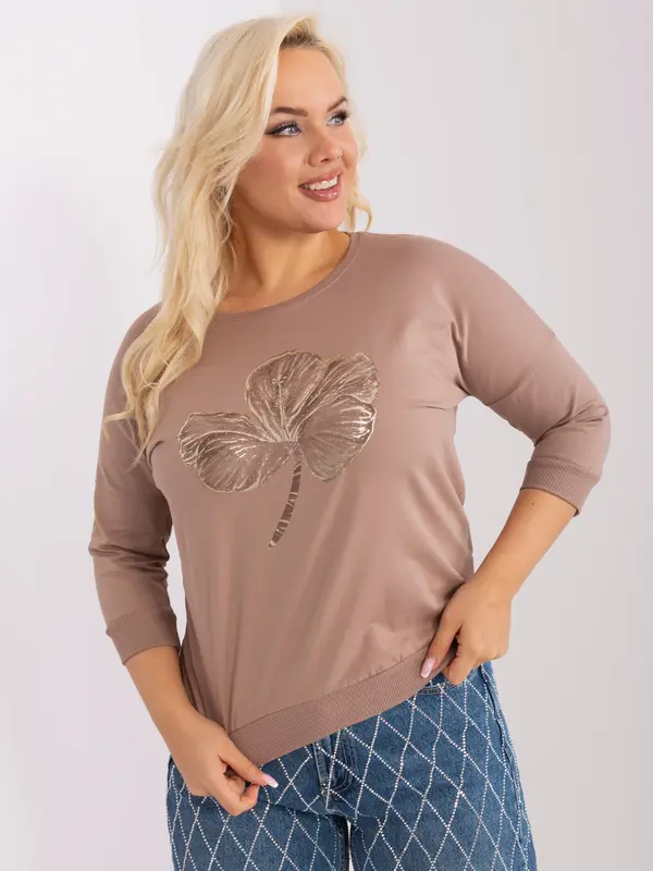 RELEVANCE Blouse-RV-BZ-9191.78-dark beige
