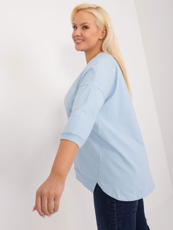 RELEVANCE Blouse-RV-BZ-9449.76-light blue