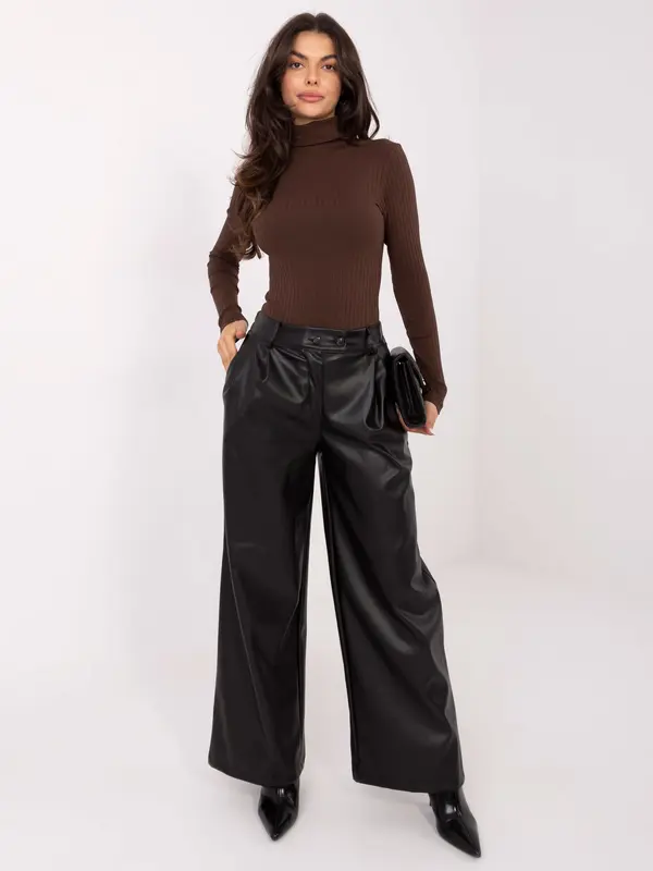 RUE PARIS Blouse-RV-BZ-A1046.75-dark brown