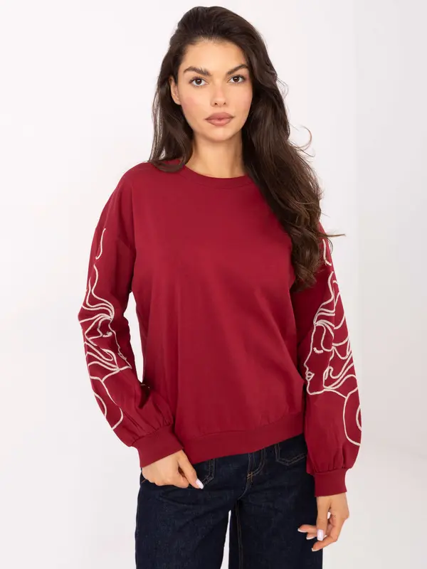 RELEVANCE Blouse-RV-BZ-A176.56-burgundy