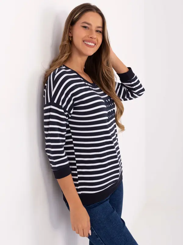 RELEVANCE Blouse-RV-BZ-A790.47-navy blue