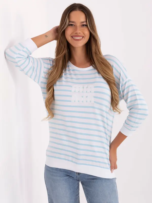 RELEVANCE Blouse-RV-BZ-A790.47-white-blue