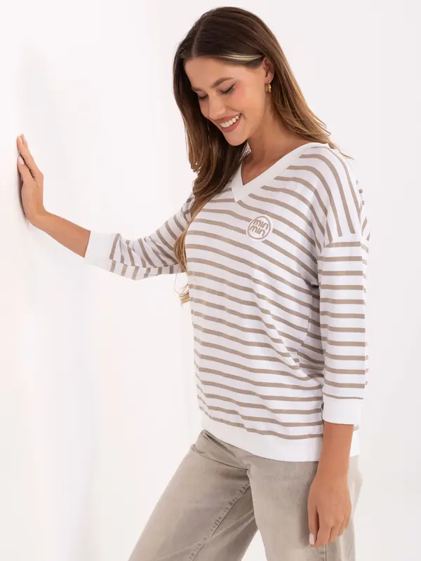 RELEVANCE Blouse-RV-BZ-A791.53-white-beige