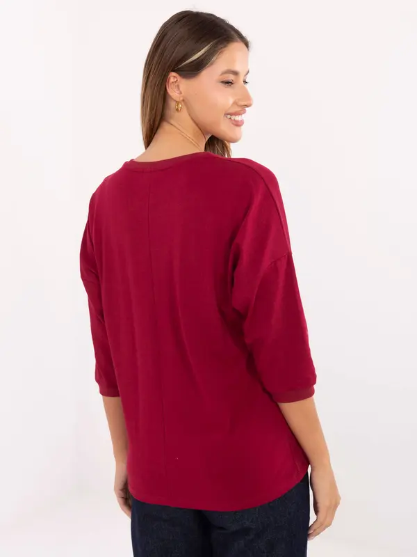 RELEVANCE Blouse-RV-BZ-A820.27P-burgundy