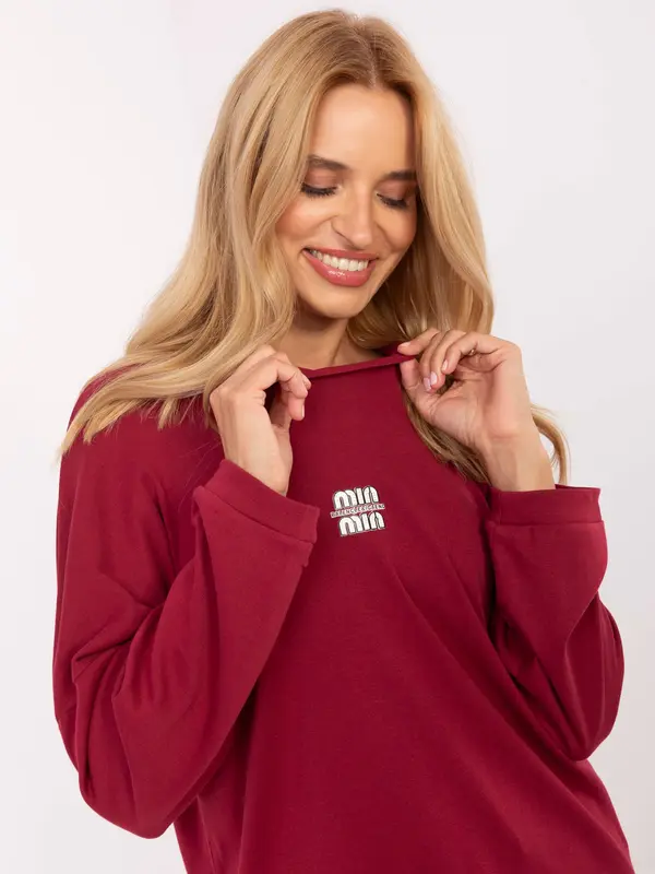 RELEVANCE Blouse-RV-BZ-A823.49-burgundy