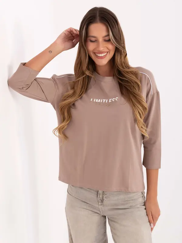 RELEVANCE Blouse-RV-BZ-A826.89-dark beige