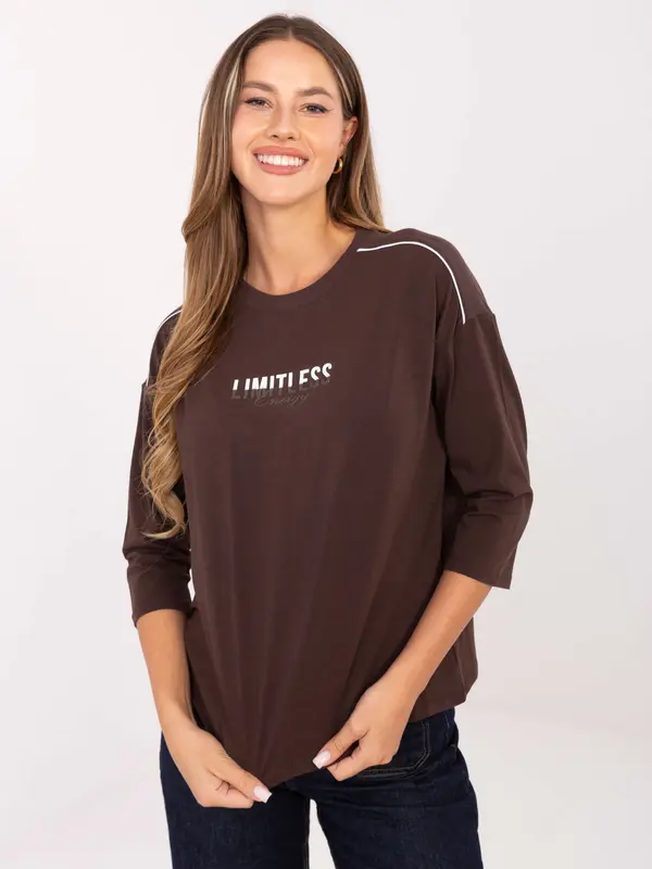 RELEVANCE Blouse-RV-BZ-A826.89-dark brown