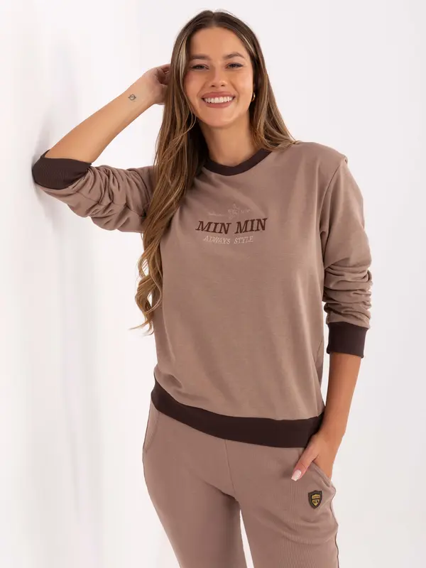 RELEVANCE Blouse-RV-BZ-A875.56-dark beige