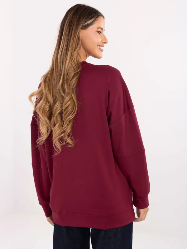 RELEVANCE Blouse-RV-BZ-A906.59-burgundy