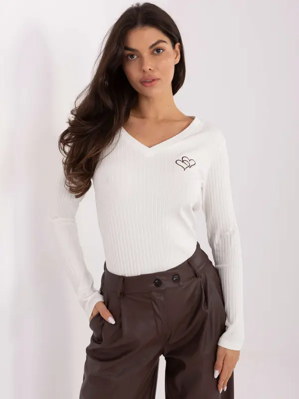 RUE PARIS Blouse-RW-BZ-A1055.29P-ecru