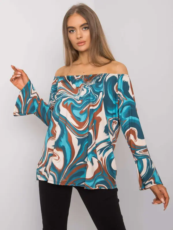 Och Bella Blouse-TW-BZ-BI-2486-1.17P-sea