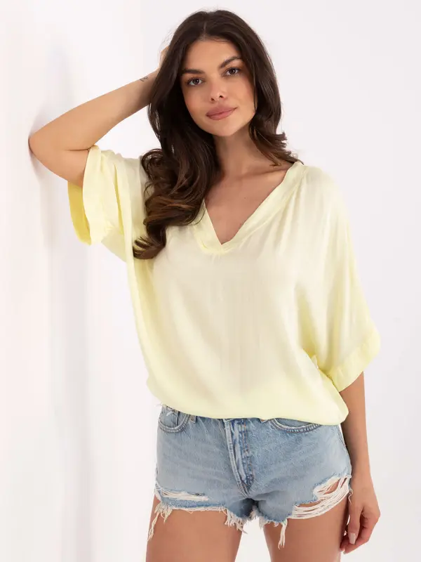 Och Bella Blouse-TW-BZ-BI-3228.75-light yellow