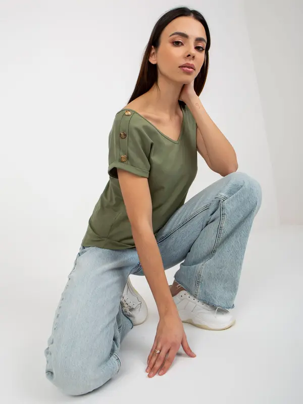 Och Bella Blouse-TW-BZ-BL-1006.56-khaki