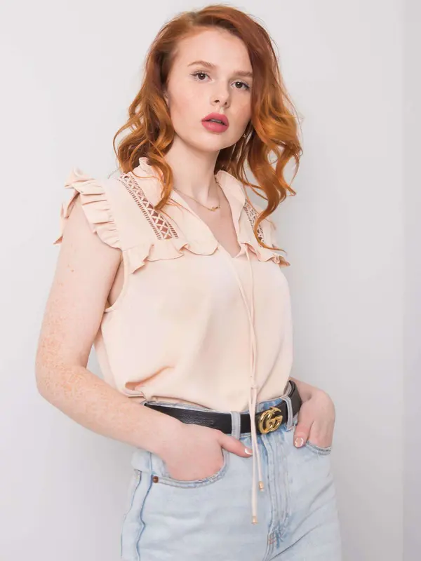 Och Bella Blouse-TW-BZ-BP-H642.24-light beige