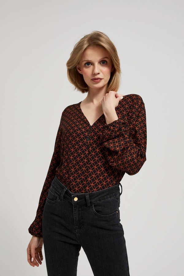 Moodo Blouse with geometric pattern