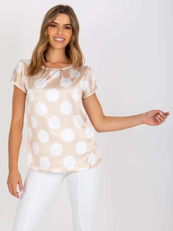 RUE PARIS Blouse-WN-BZ-2054.61P-light beige