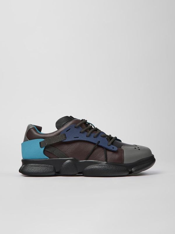 Camper Blue and black women's sneakers with leather details Camper Twins
