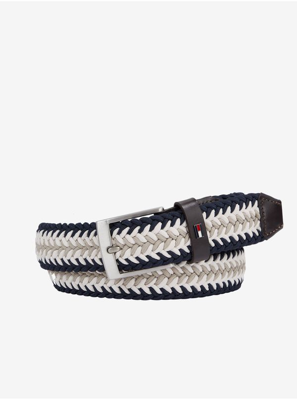 Tommy Hilfiger Blue and White Mens Patterned Strap Tommy Hilfiger Adan - Men