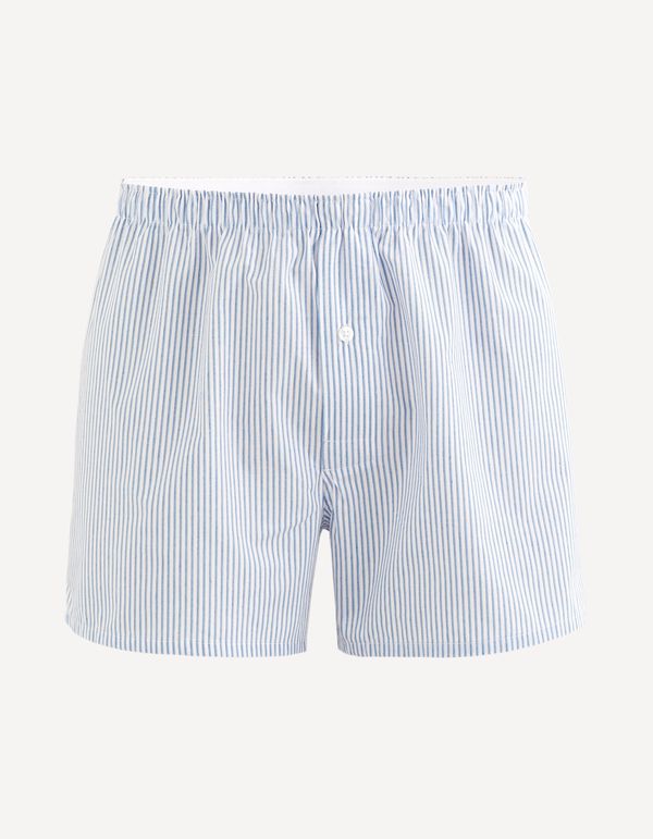 Celio Blue and white men's striped boxer shorts Celio Dibistripe