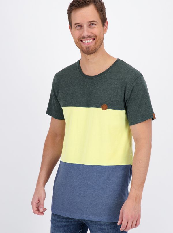 ALIFE AND KICKIN Blue and yellow men's T-shirt Alife and Kickin