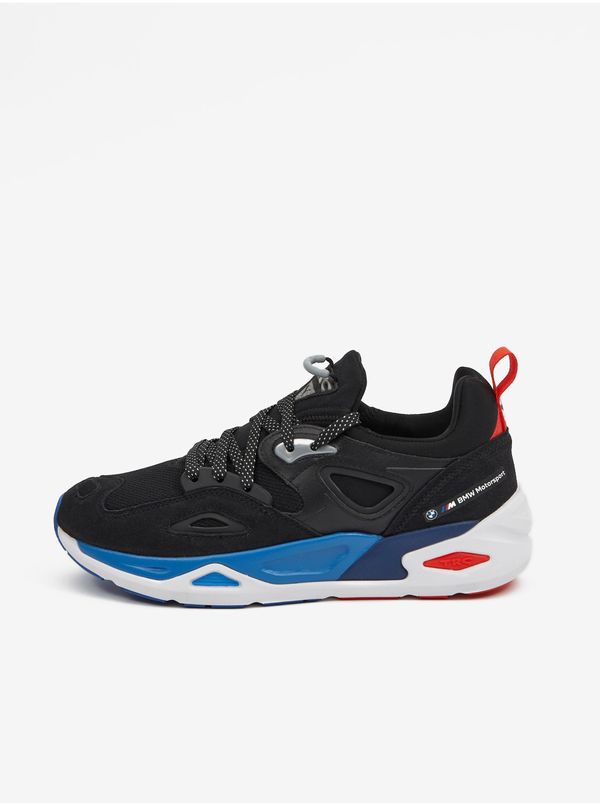 Puma Blue-Black Leather Sneakers Puma BMW MMS TRC Blaze - Men