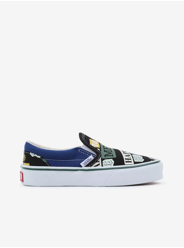 Vans Blue Boys Patterned Slip On Sneakers VANS Classic Slip-On VR3 - Boys