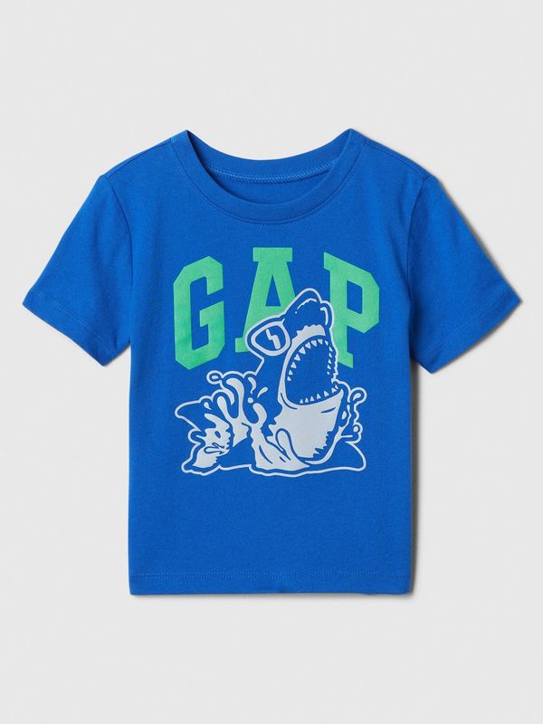 GAP Blue boys' T-shirt with GAP logo