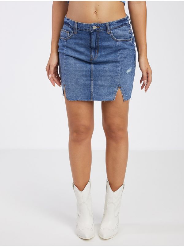 Noisy May Blue Denim Skirt Noisy May April - Women