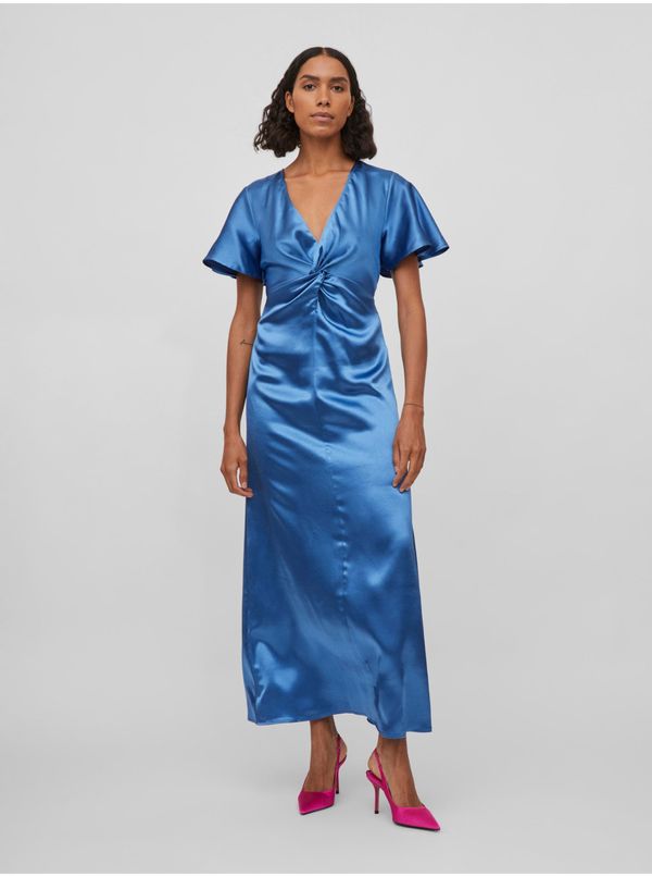 Vila Blue Ladies Satin Maxi-dress VILA Sittas - Ladies