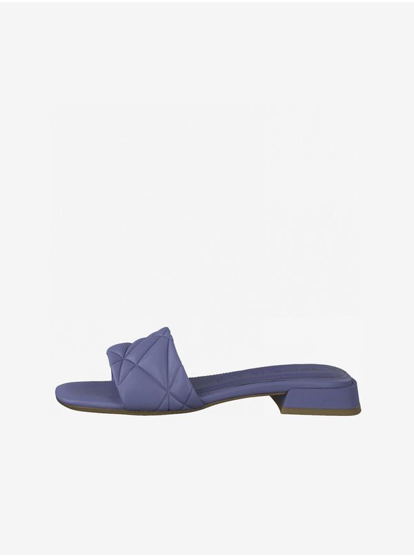 Tamaris Blue Leather Slippers Tamaris - Ladies