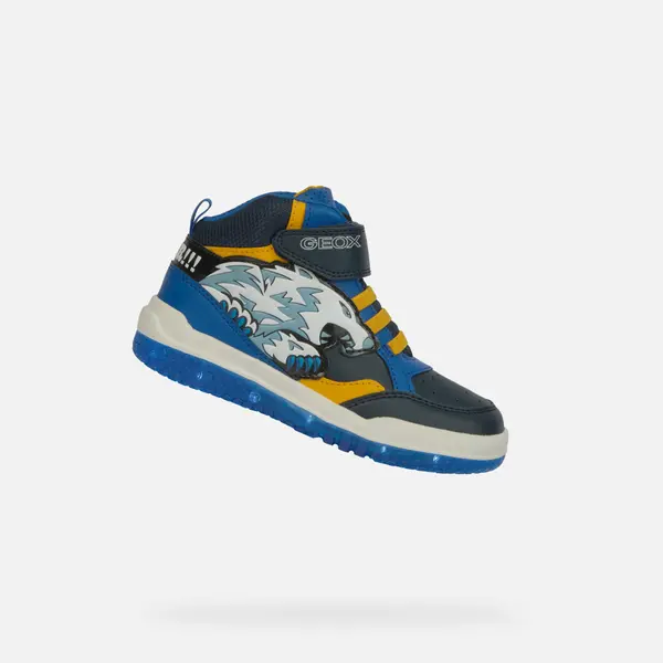 GEOX Blue Luminous Sneakers for Boys Geox Buzzerlight Boy - Boys