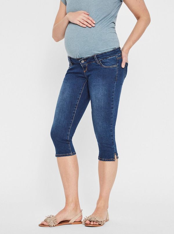 Mama.licious Blue maternity 3/4 slim fit jeans Mama.licious Lola - Women's