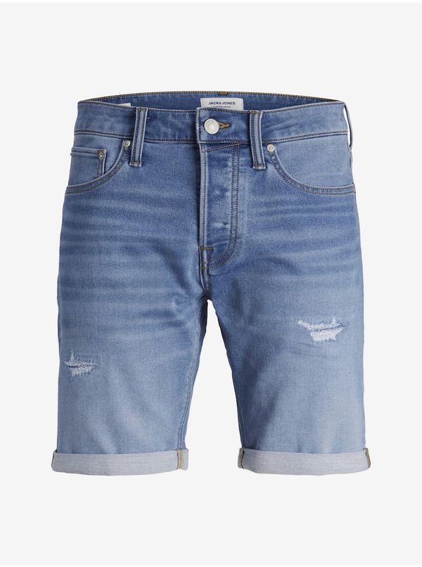 Jack & Jones Blue Mens Denim Shorts Jack & Jones Rick - Men