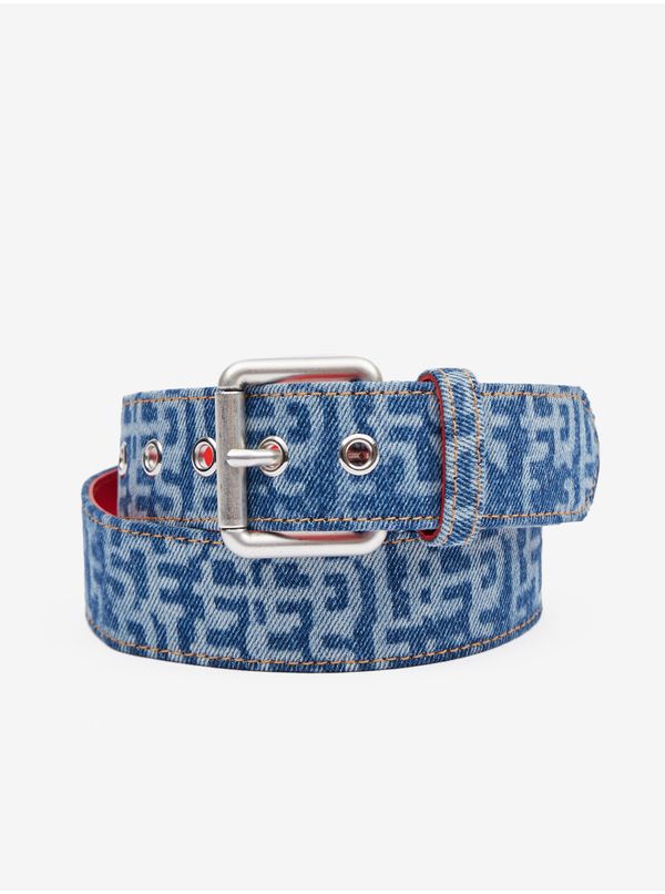 Diesel Blue Men's Patterned Belt Diesel - Men's