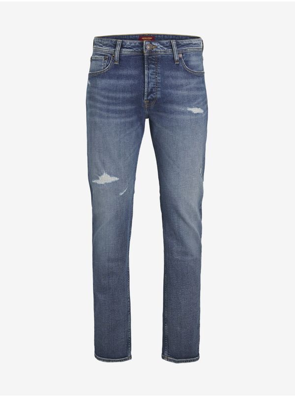 Jack & Jones Blue men's straight fit jeans Jack & Jones Mike - Men's