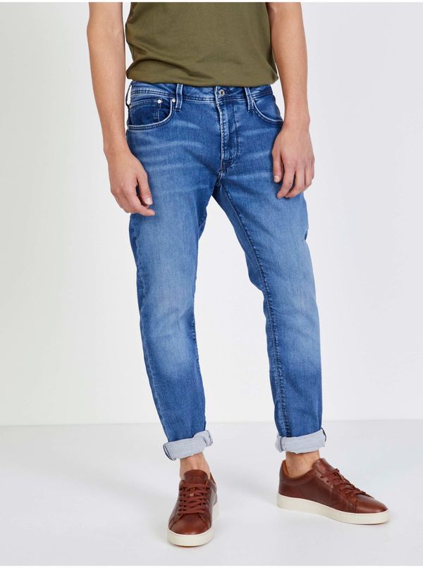 Pepe Jeans Blue men's straight fit jeans Pepe Jeans Stanley - Men