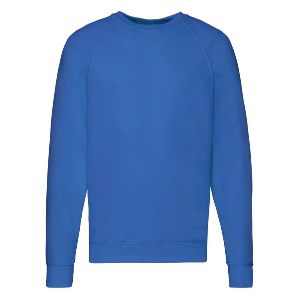 Fruit of the Loom Blue Men's Sweatshirt Lightweight Raglan Sweat Fruit of the Loom