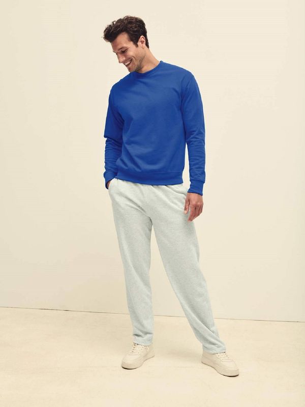 Fruit of the Loom Blue Men's Sweatshirt Lightweight Set-in-Sweat Sweat Fruit of the Loom