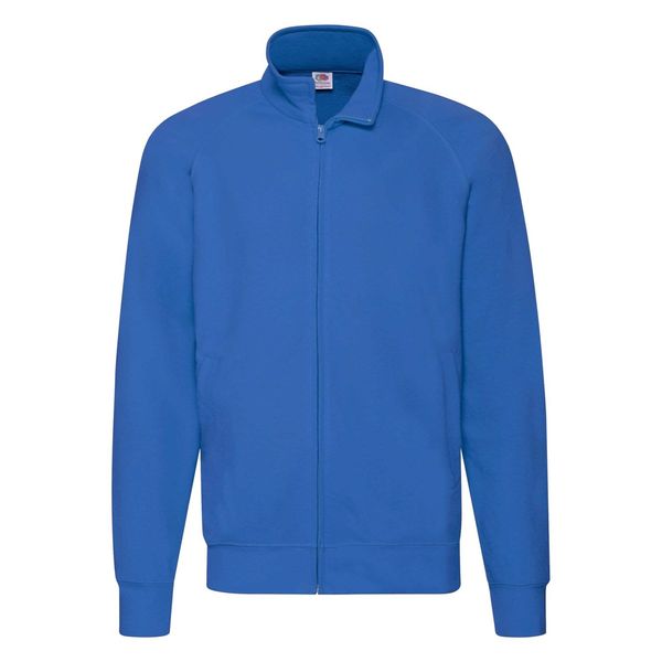 Fruit of the Loom Blue Men's Sweatshirt Lightweight Sweat Jacket Fruit of the Loom