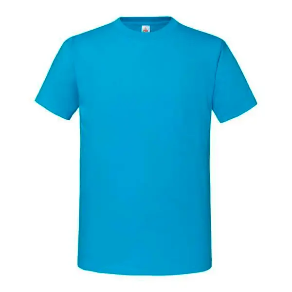 Fruit of the Loom Blue Men's T-shirt Iconic 195 Ringspun Premium Fruit of the Loom