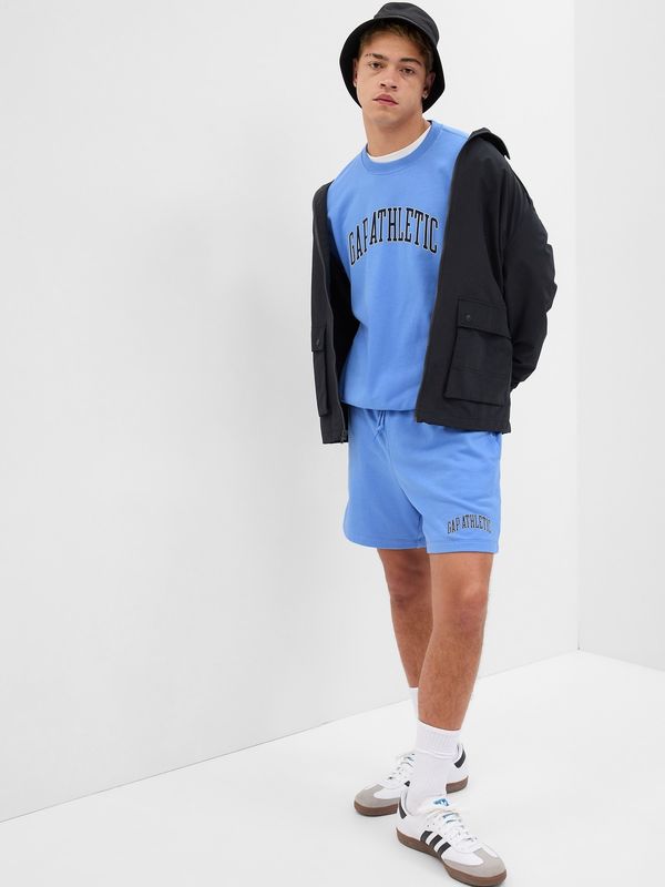 GAP Blue men's tracksuit shorts with GAP logo